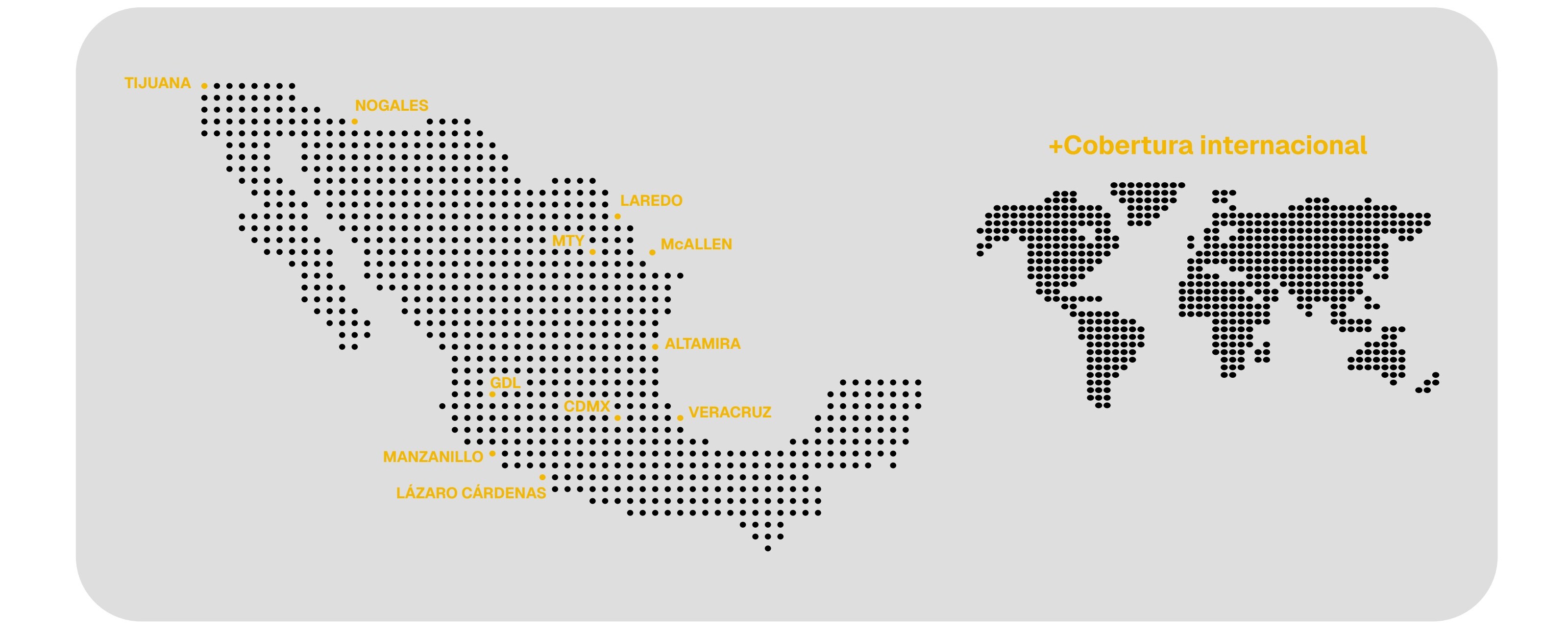 Mapa de cobertura operativa GLA Brokers